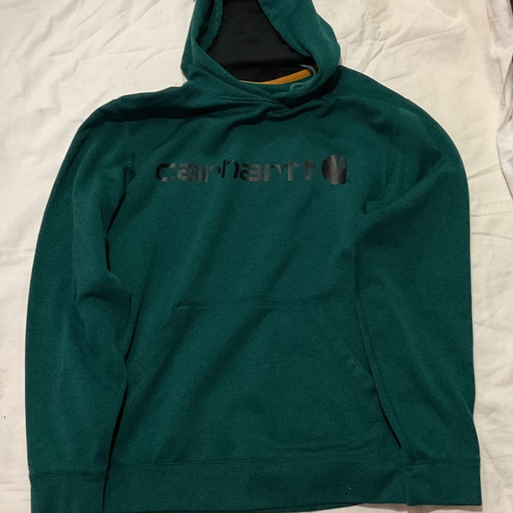 Carhartt Men's Teal force extremes graphic print hoodie size medium relaxed fit